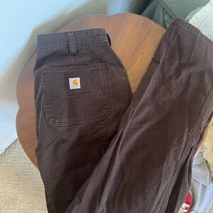 Brown Carhartt cargo pants